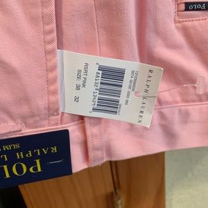 Polo Pink Classic Pants New 38x32